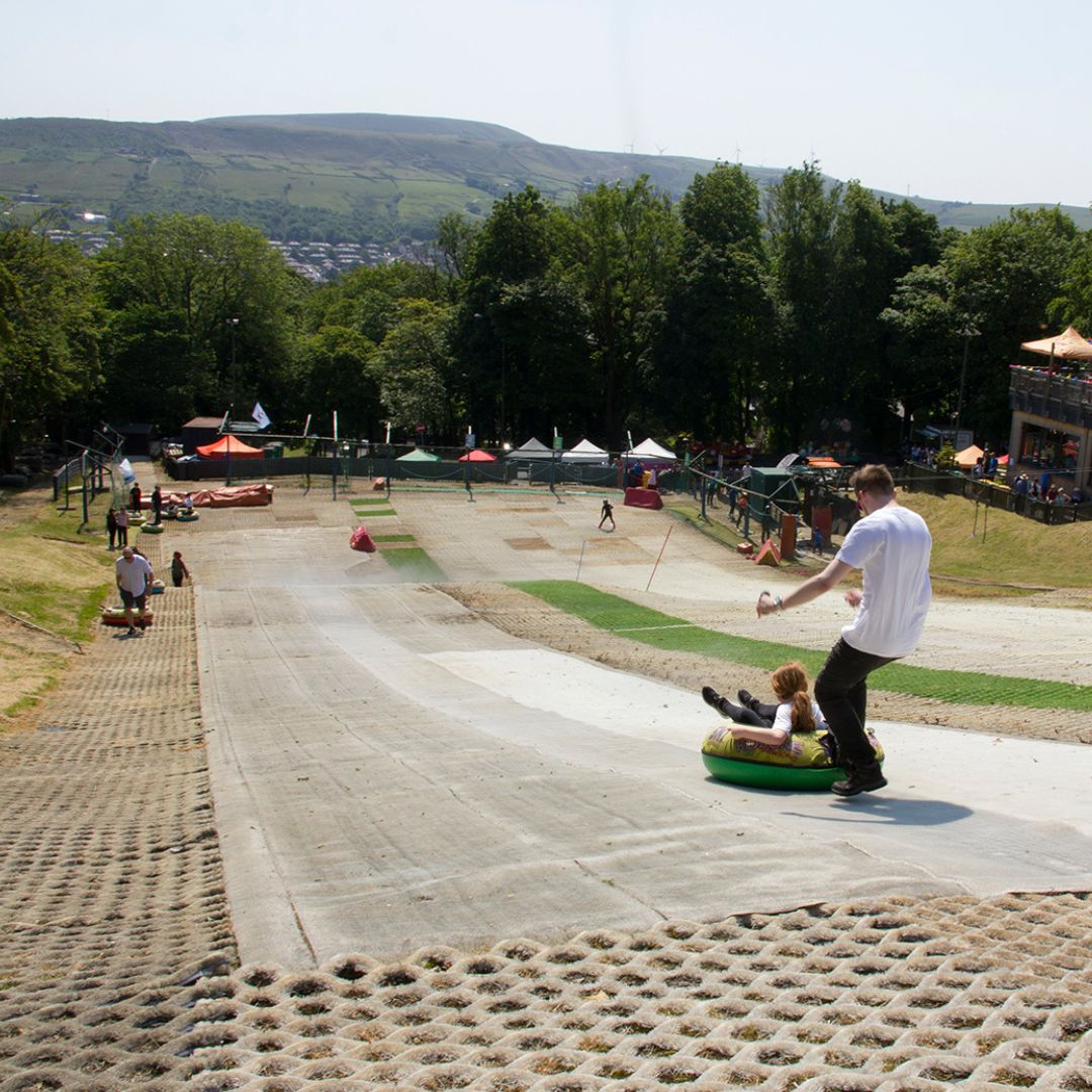 Family fun at The Hill Rossendale Valley,fun tubing for family, activities