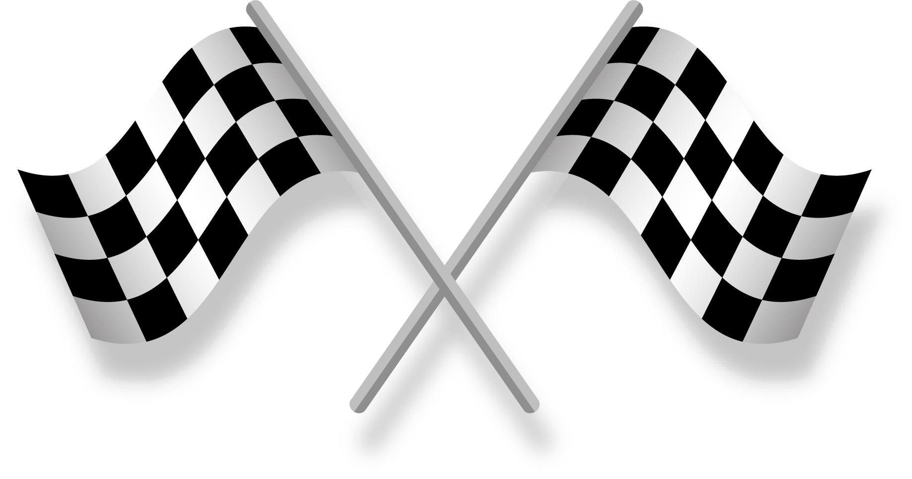 Two racing flags for Ski Racing at The Hill, Home of Ski Rossendale