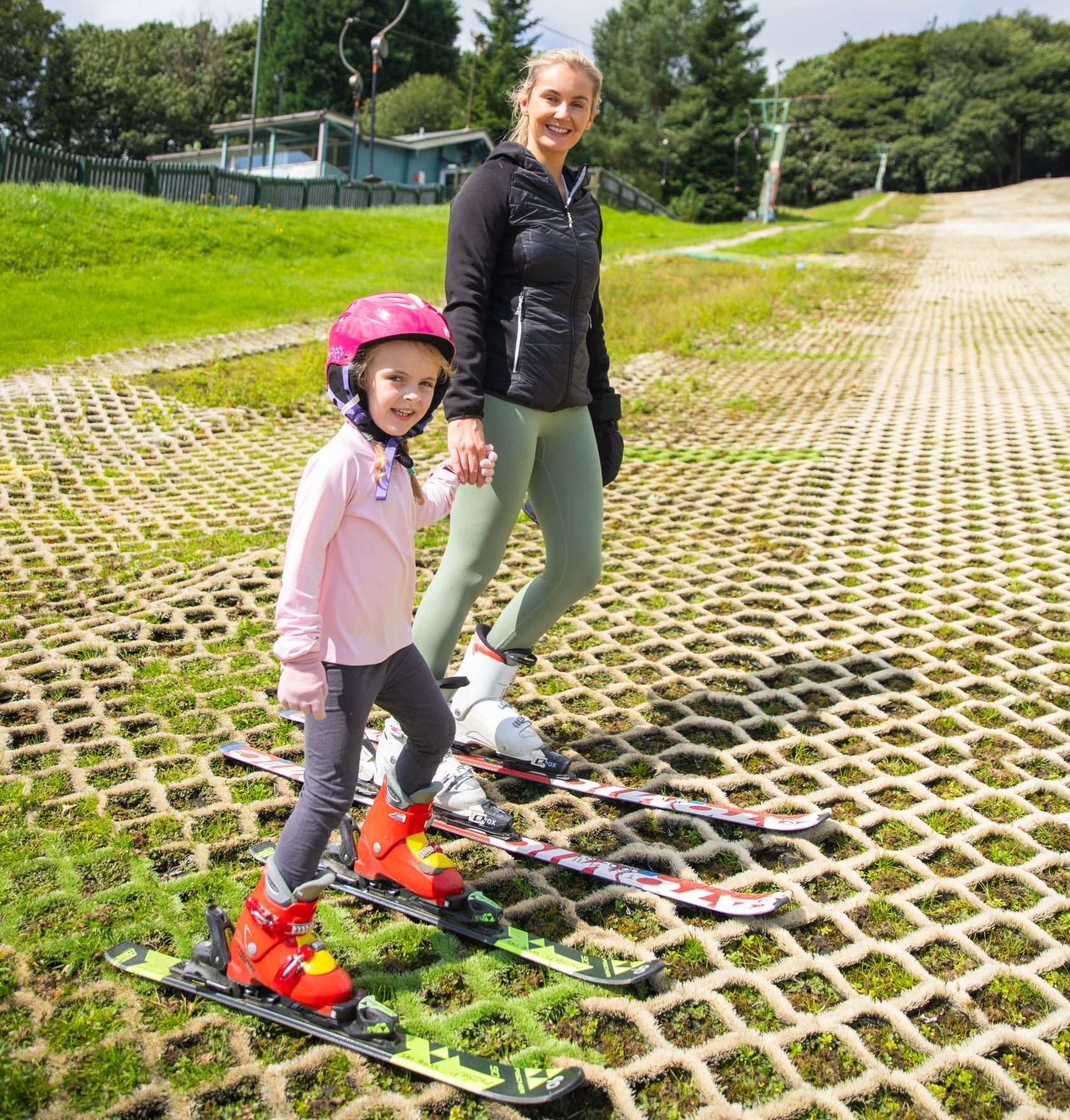 Skiing in Lancashire on our Main slope here at The Hill, Home of SKi Rossendale