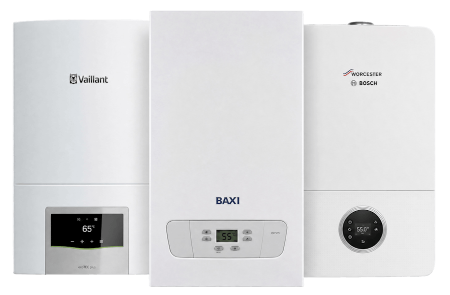 Modern combi boiler